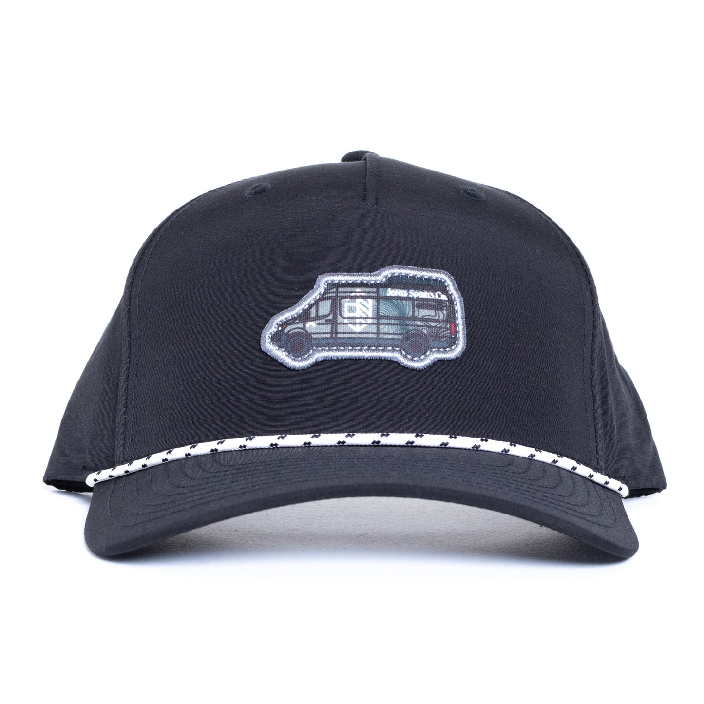 George Jones Van Rope Snapback Curved - Black