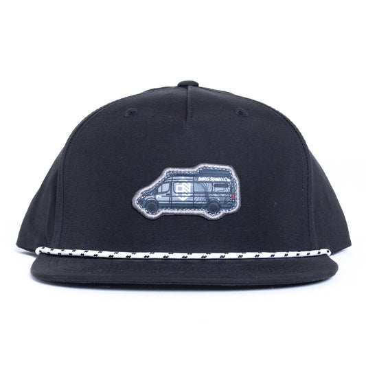 George Jones Van Rope Snapback - Black