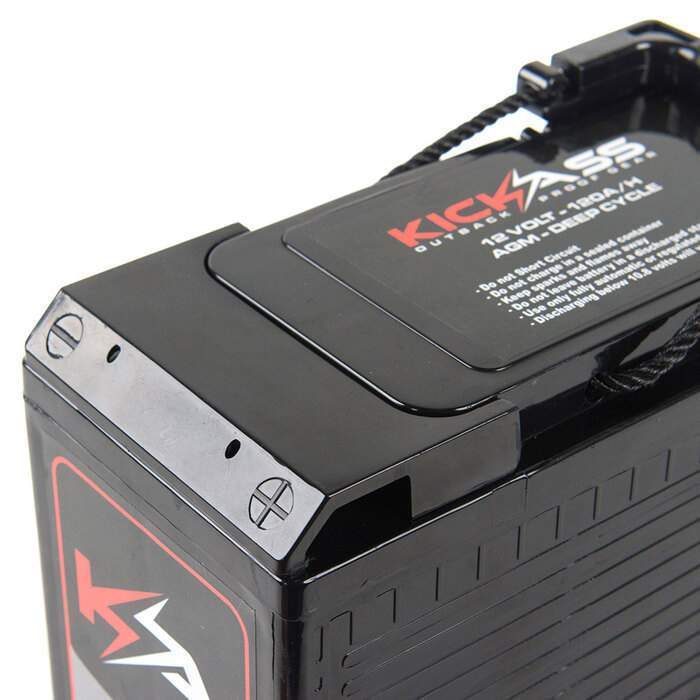 KickAss Slimline 12V 120AH Deep Cycle AGM Dual Battery