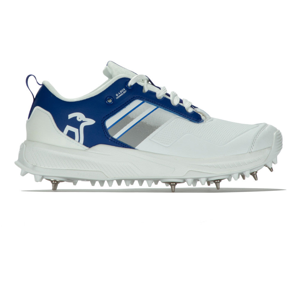 Kookaburra KC 1.0 Men's Cricket Shoe Spike White/Royal Blue - Team Kookaburra