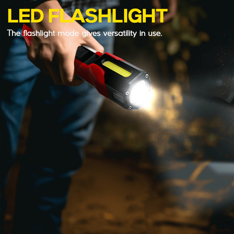 1200 Lumens Rechargeable Work Lights LED Flashlight With Magnetic Base