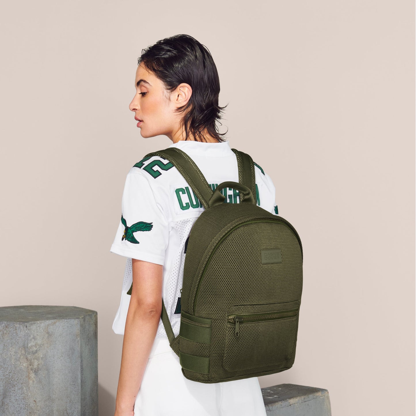 Dakota Backpack in Dark Moss Air Mesh, Medium