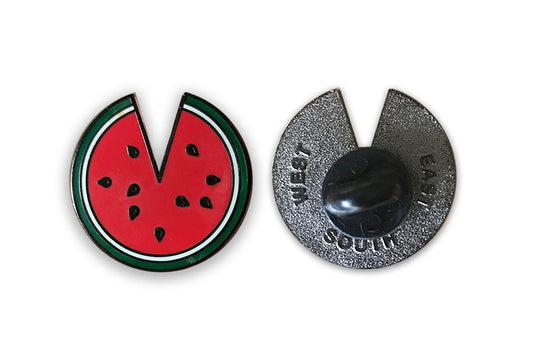 Watermelon Compass Pin