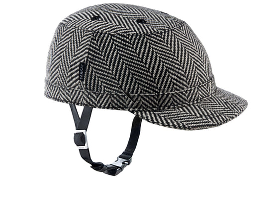 Paris Herringbone Helmet Hat (helmet+cover)