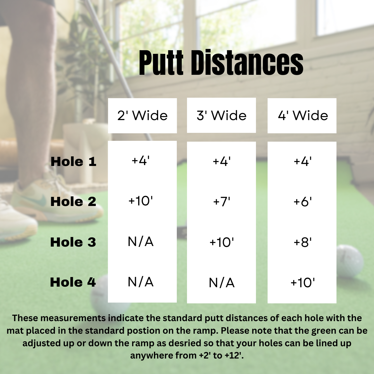 PuttUp® Ramp + Putting Mat (Simulate Longer Putts)