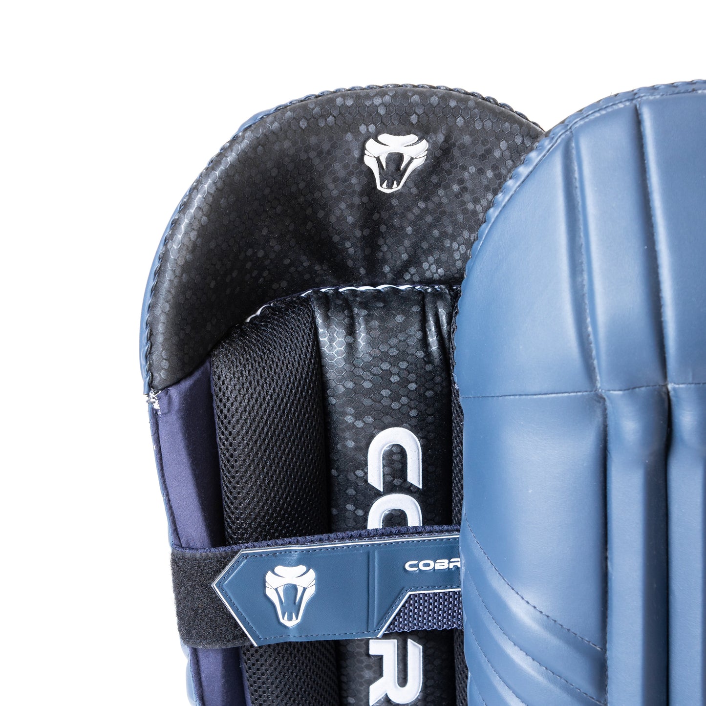 COBRA WICKET KEEPING PADS  - RESERVE EDITION - NAVY