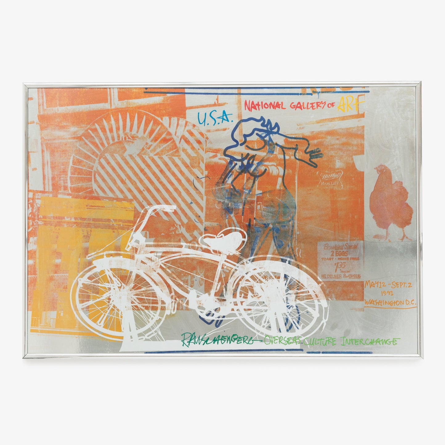 Rauschenberg Overseas Culture Interchange Framed Poster