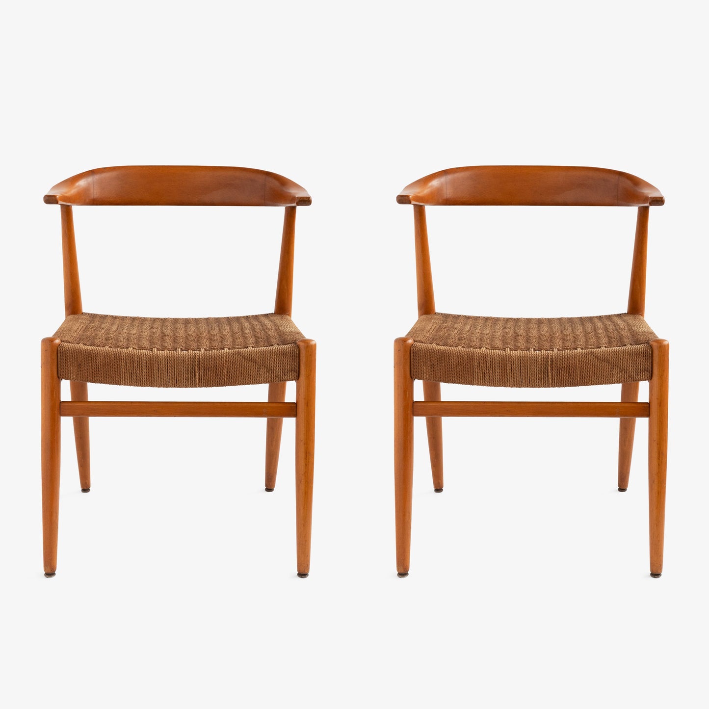 Pair of Swedish 1960s Double Chord Chairs