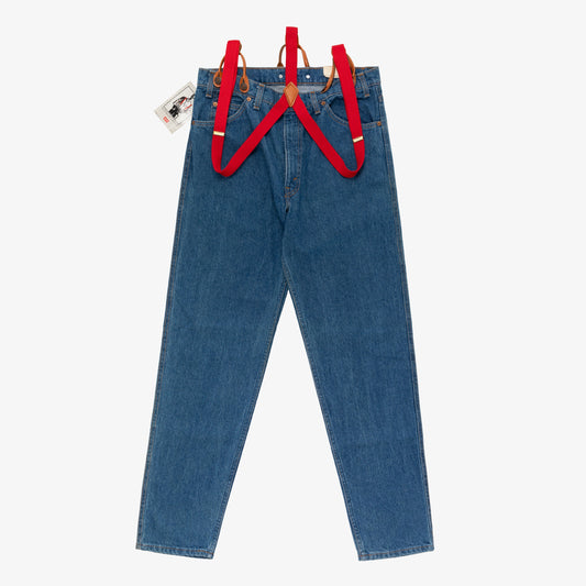 Vintage Levi's Orange Tab Prospector Jeans with Suspenders