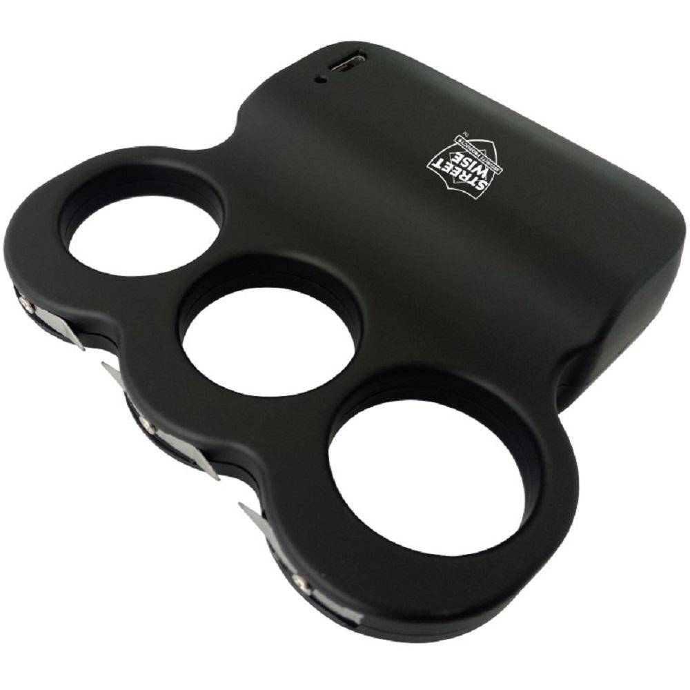 Streetwise™ Triple Sting Ring Rechargeable Stun Gun 28M