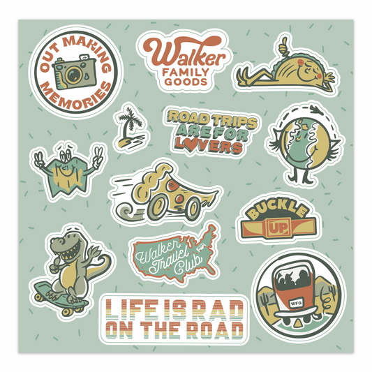 Travel Sheet Sticker Set