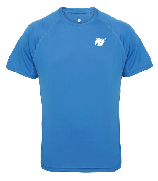 Panelled Tech Tee - Sapphire