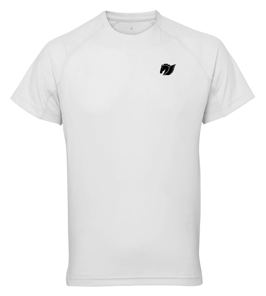 Panelled Tech Tee - White