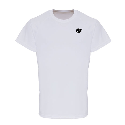 Embossed Sleeve Training Tee - White