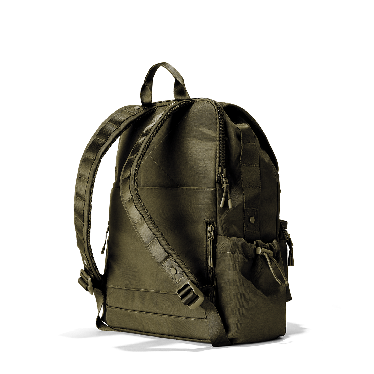 Brooklyn Flap Top Backpack in Dark Moss