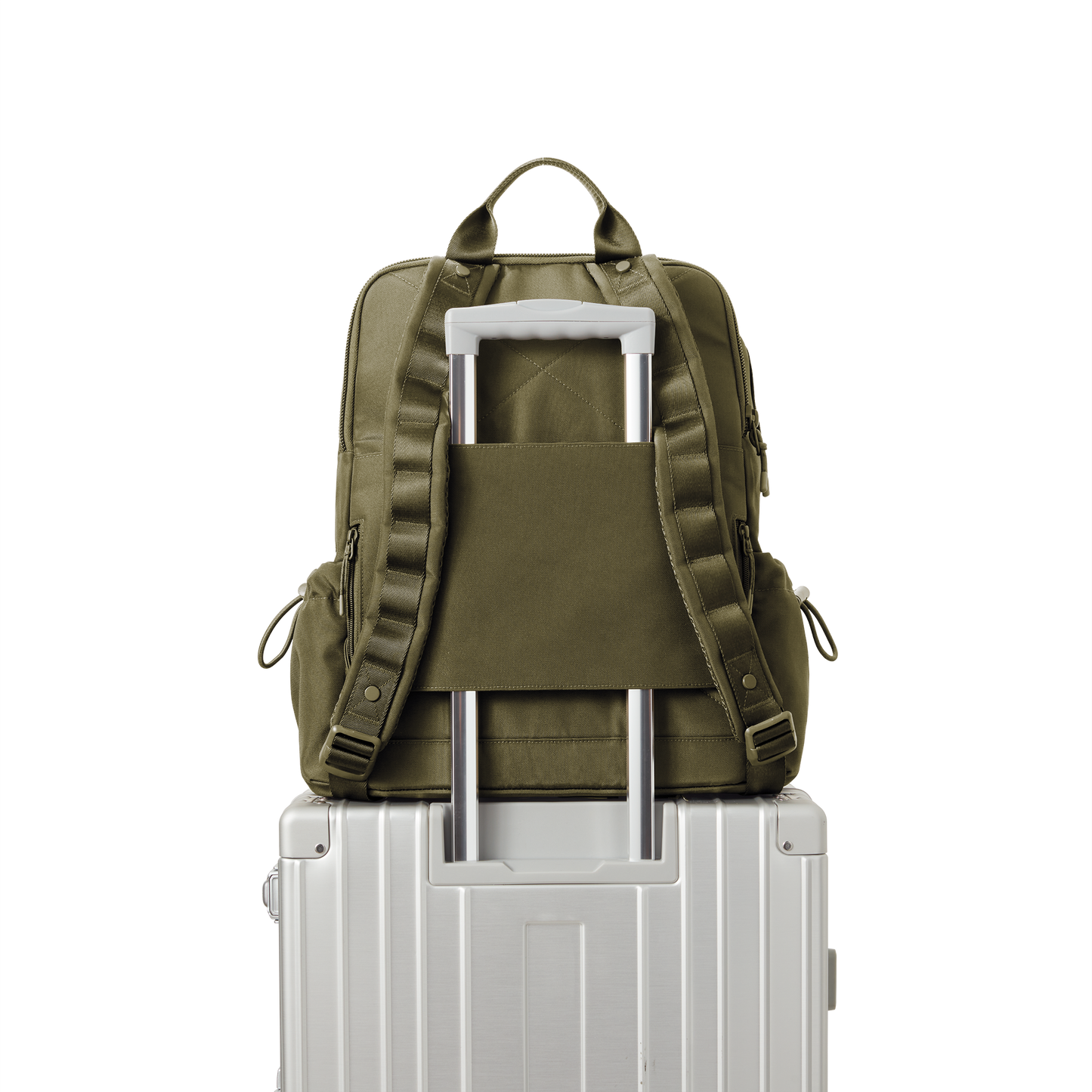 Brooklyn Flap Top Backpack in Dark Moss