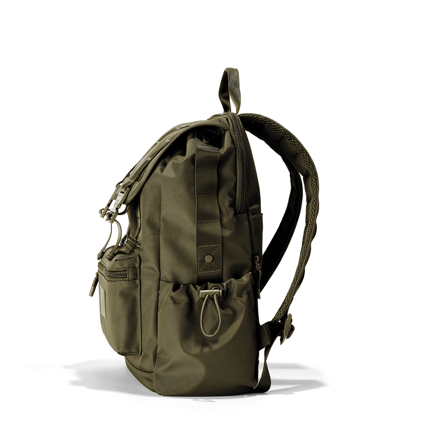 Brooklyn Flap Top Backpack in Dark Moss