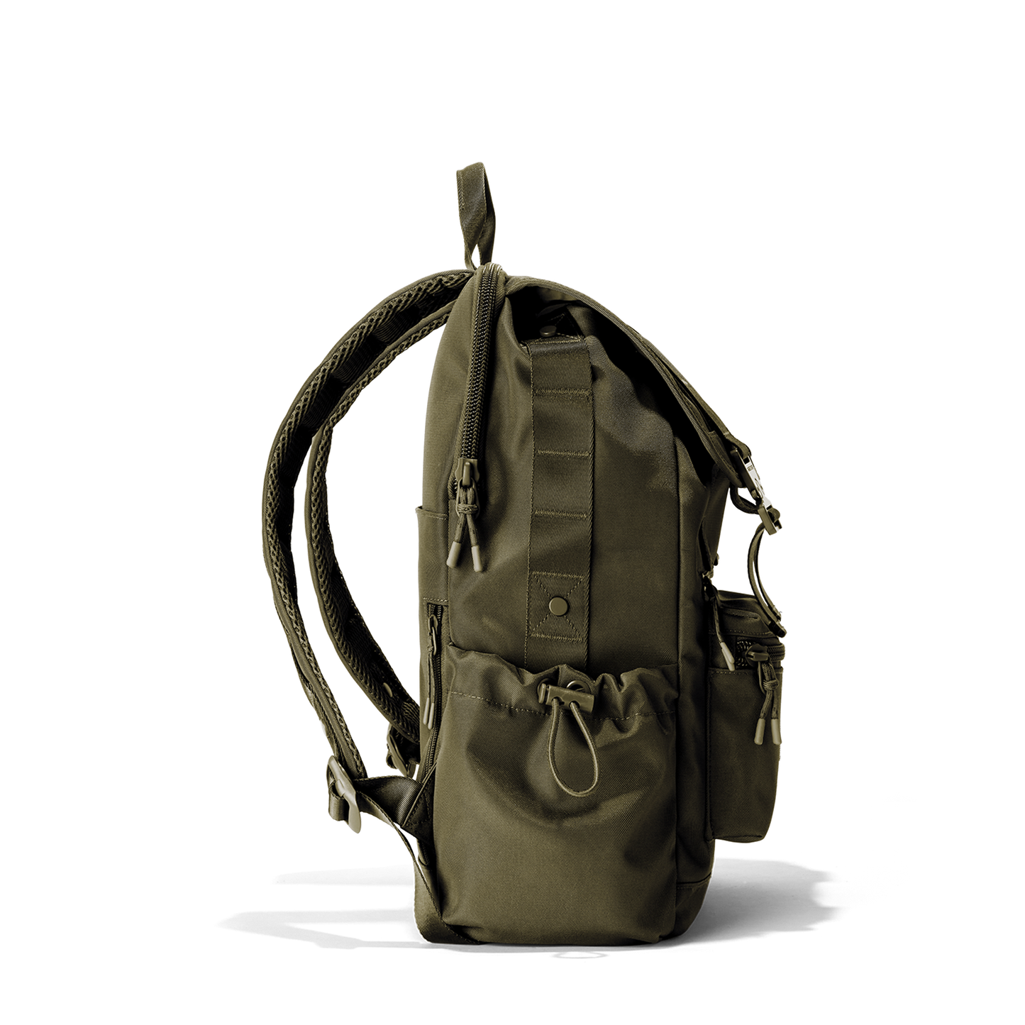 Brooklyn Flap Top Backpack in Dark Moss