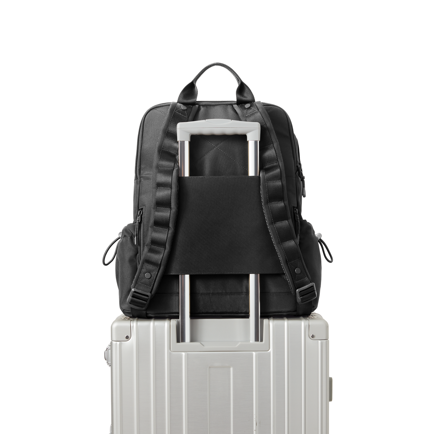 Brooklyn Flap Top Backpack in Onyx