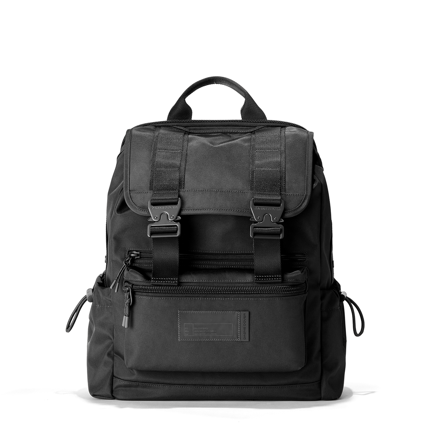 Brooklyn Flap Top Backpack in Onyx