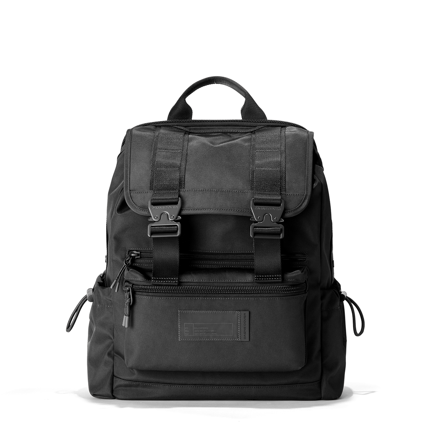 Brooklyn Flap Top Backpack in Onyx