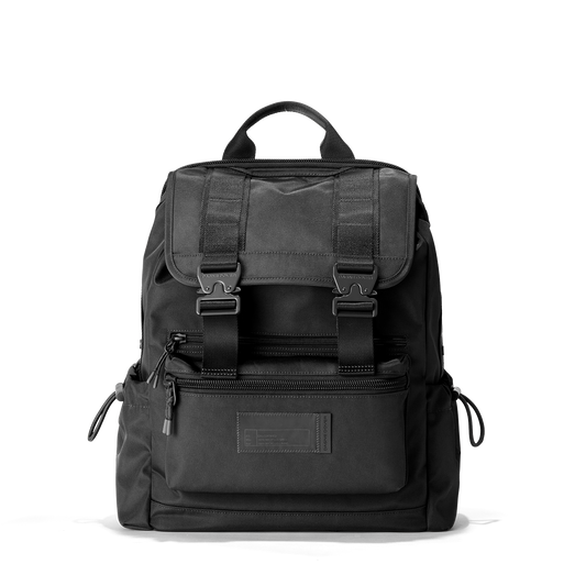 Brooklyn Flap Top Backpack in Onyx