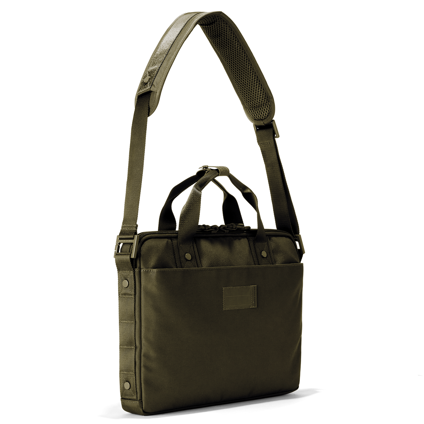 Oslo Slim Laptop Bag in Dark Moss