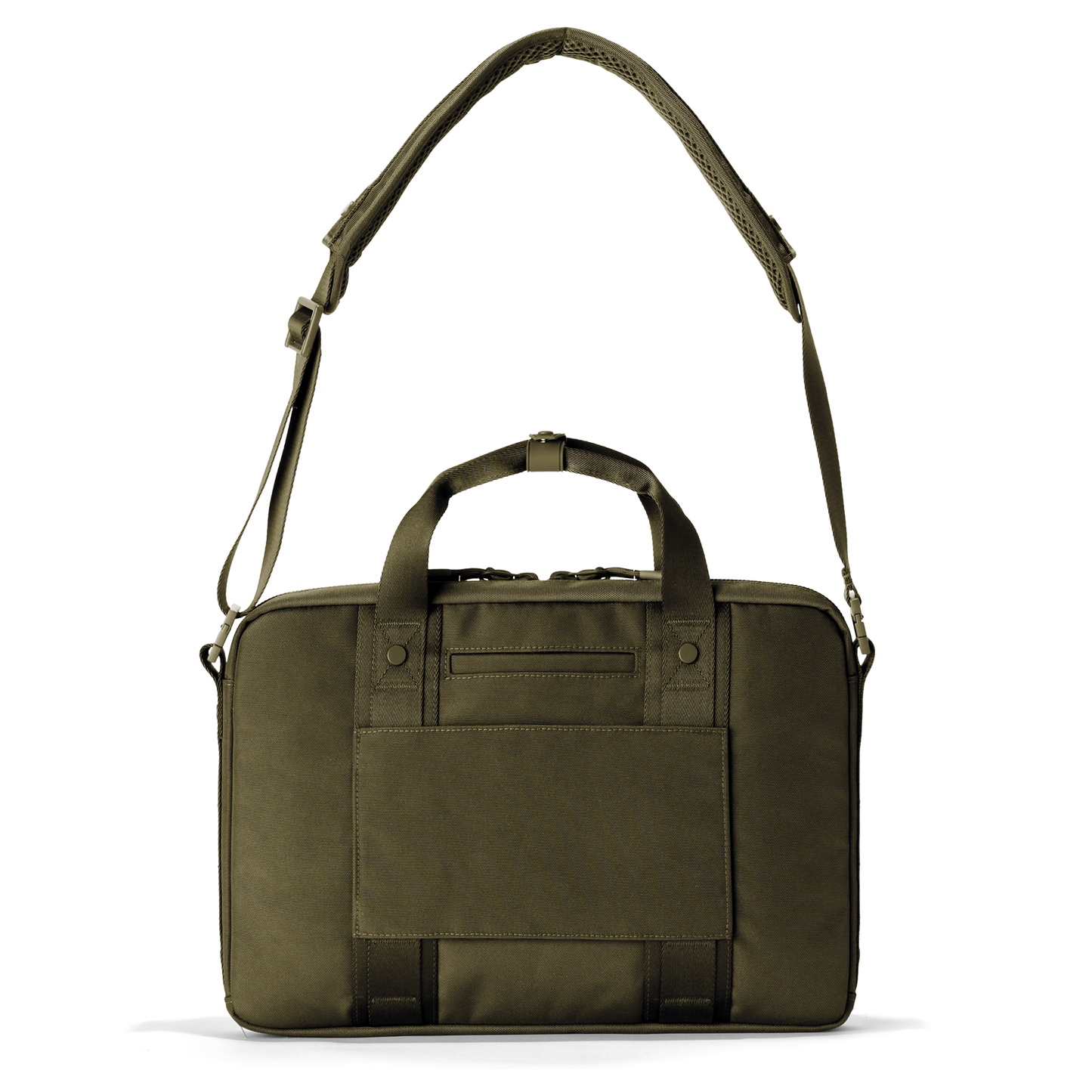 Oslo Slim Laptop Bag in Dark Moss