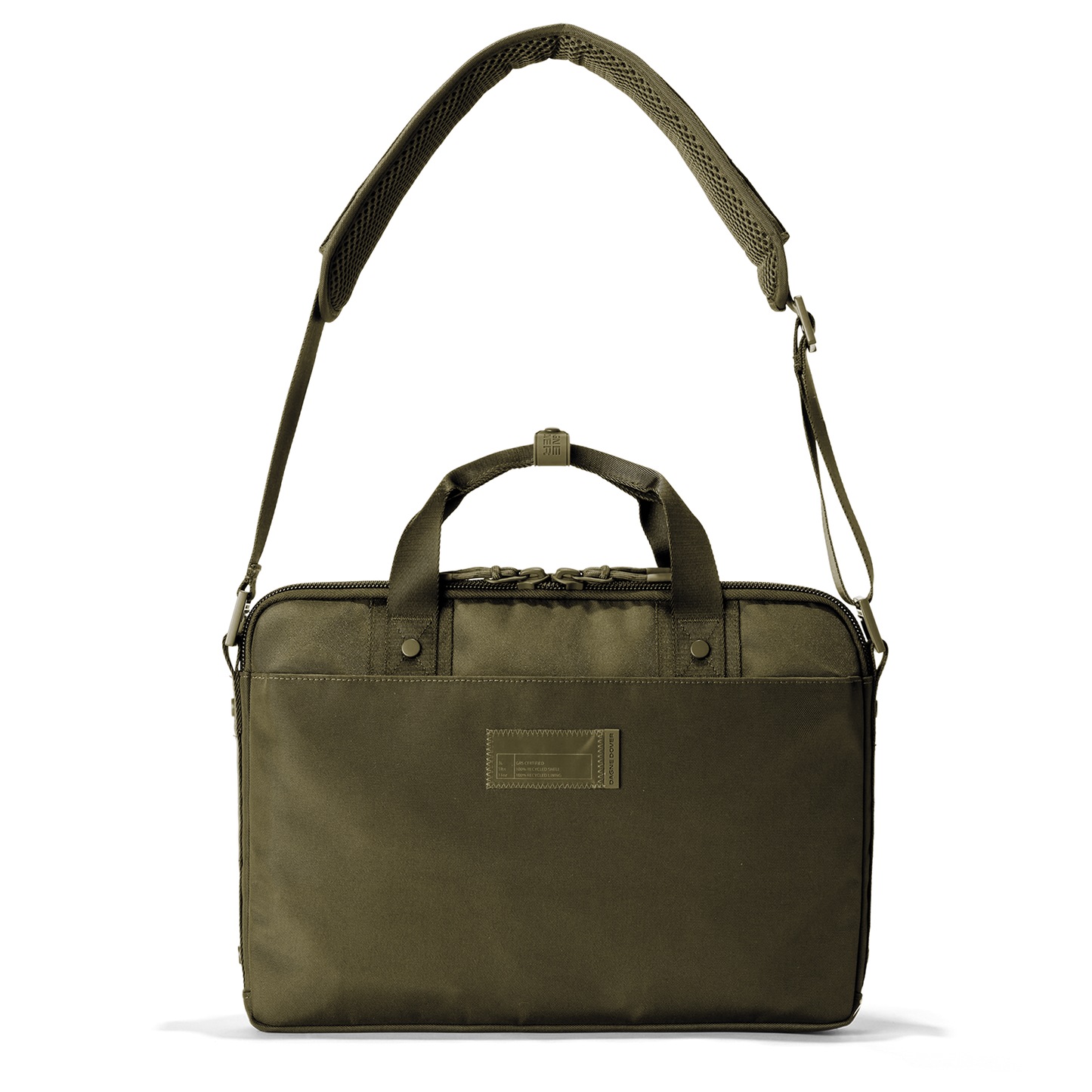 Oslo Slim Laptop Bag in Dark Moss