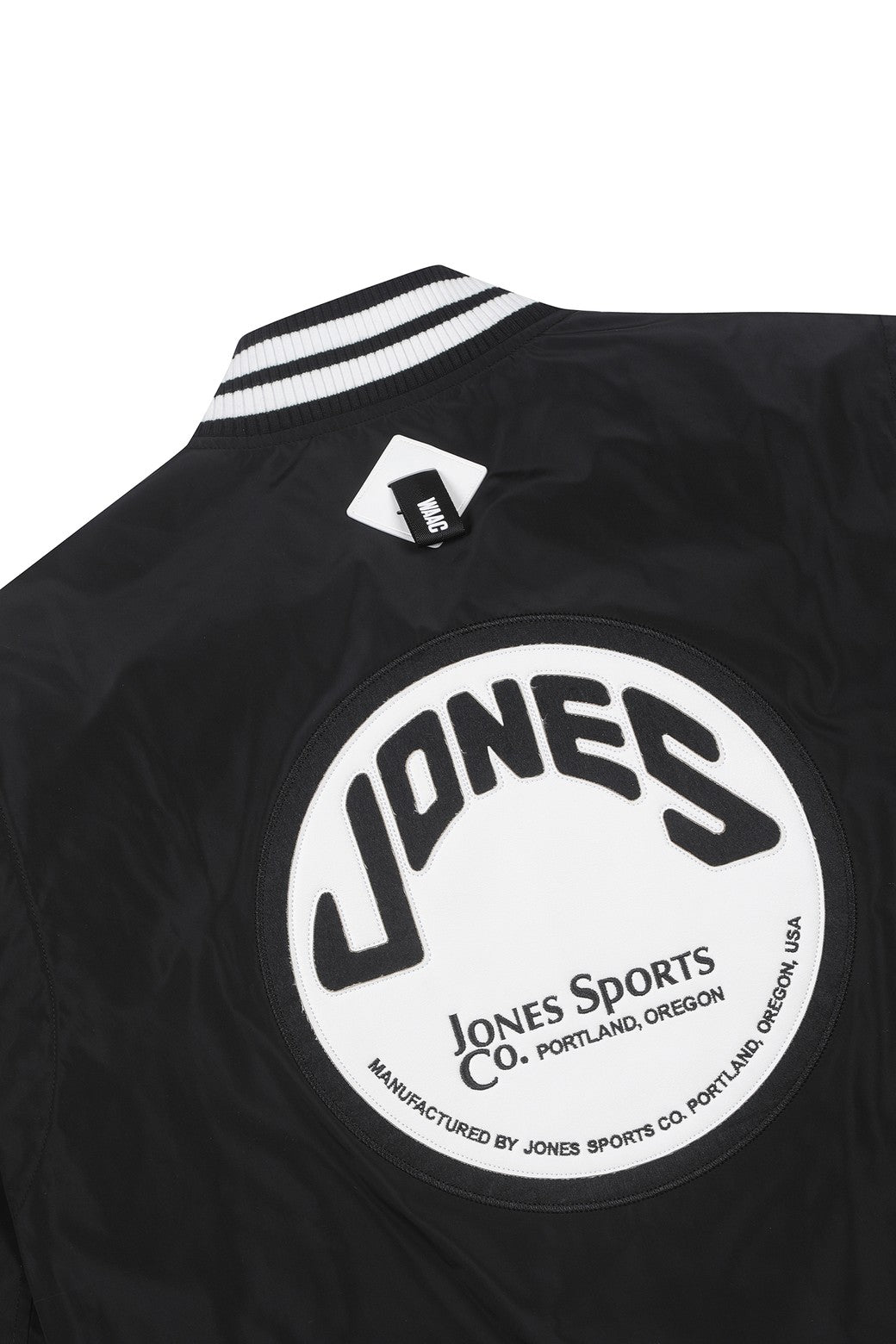 Jones x WAAC Clubhouse Varsity Jacket - Black