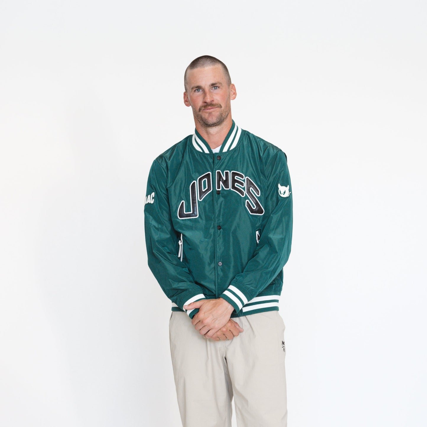 Jones x WAAC Clubhouse Varsity Jacket - Green