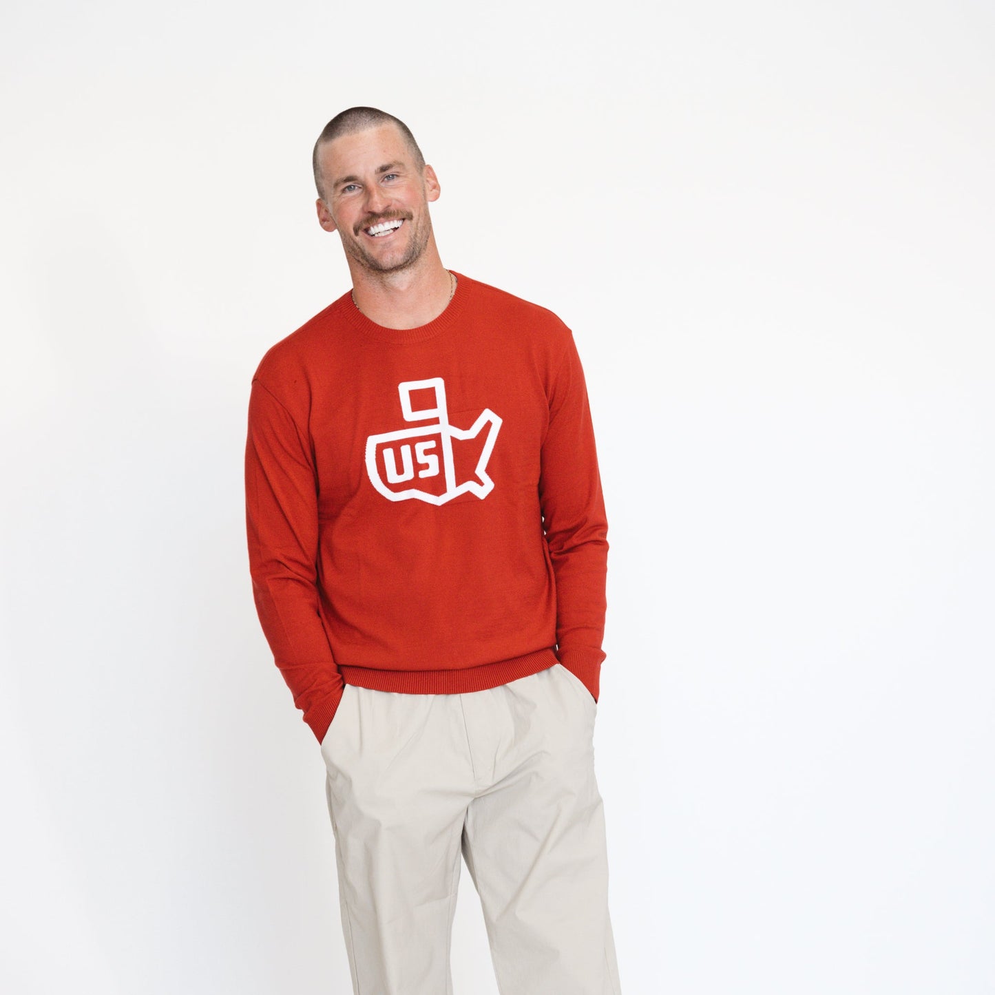 Jones x WAAC All Day Sweater - Red