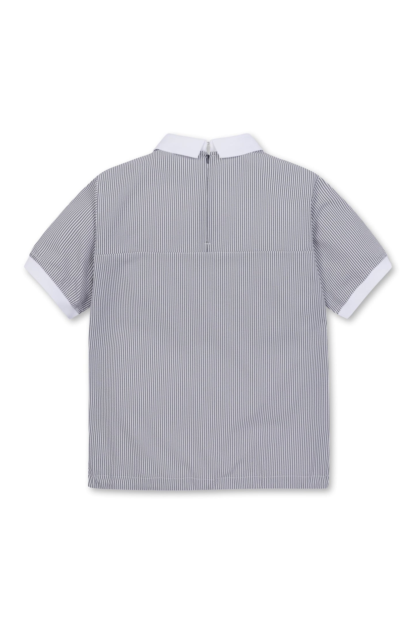 Jones x WAAC Women's Seersucker Polo - Navy