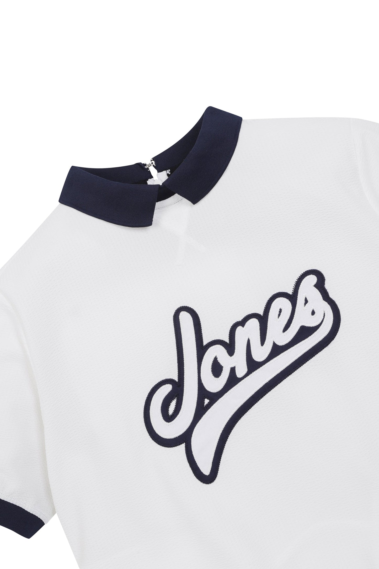 Jones x WAAC Women's Seersucker Polo - White