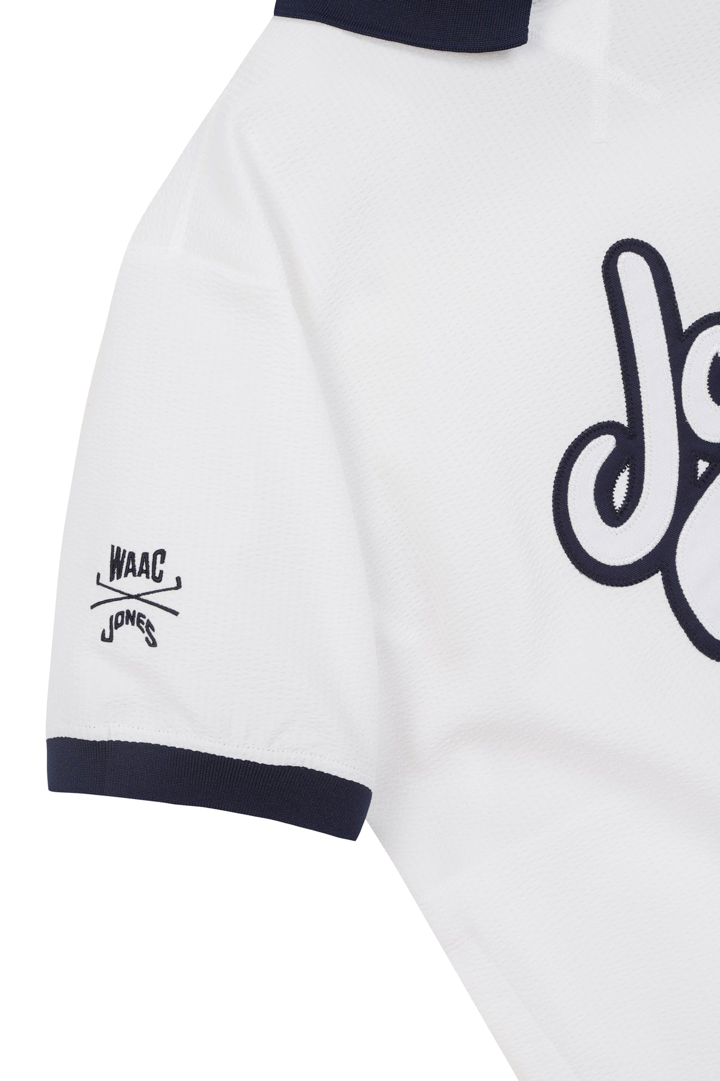 Jones x WAAC Women's Seersucker Polo - White