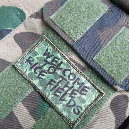 "Welcome to the Rice Fields" Printed Patch