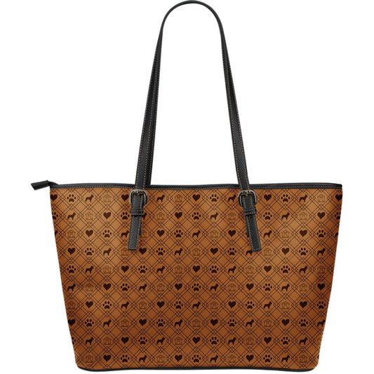 Brown Fahionable Tote for Real Dog Lover