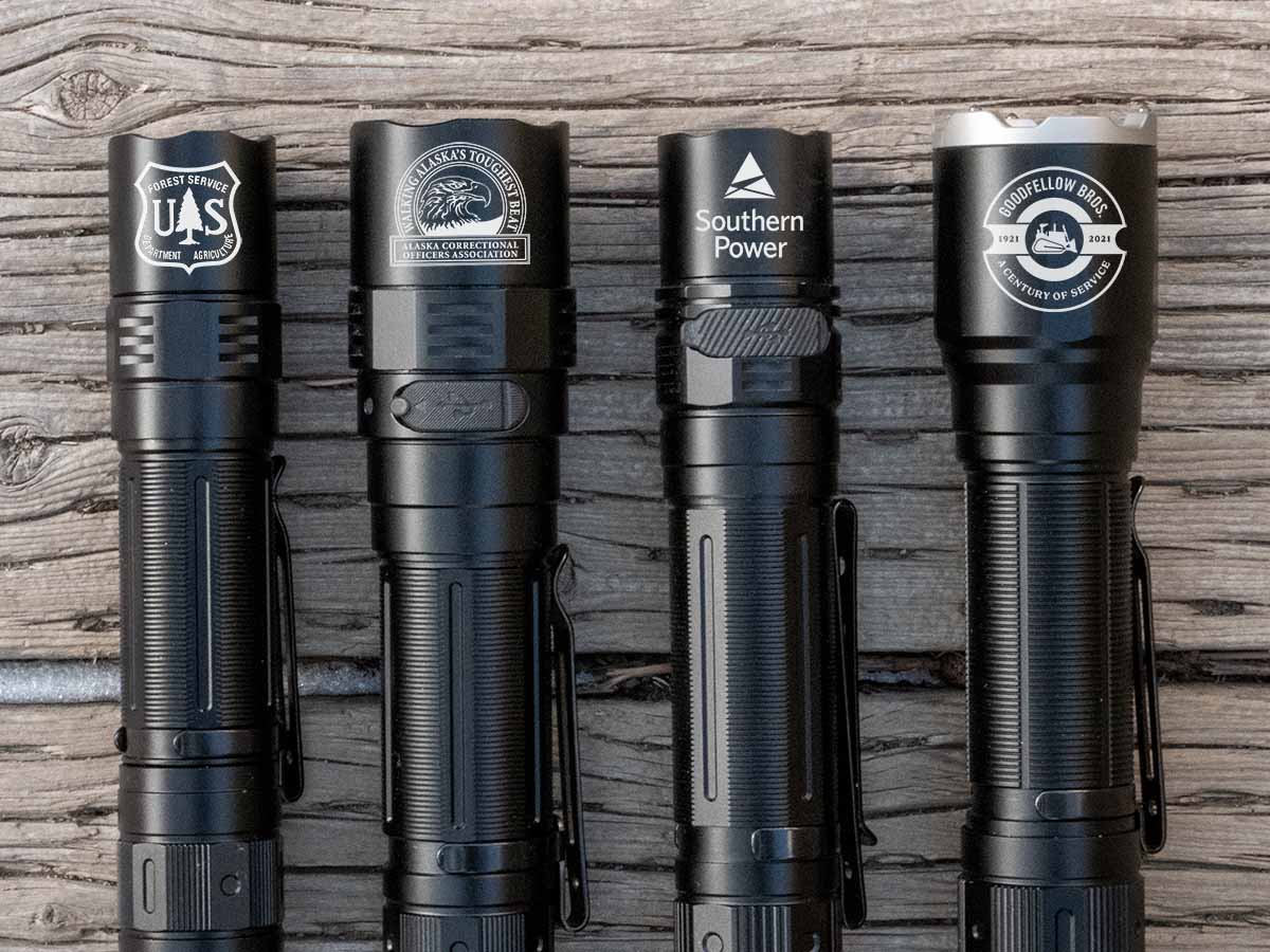 Engrave your Company Logo on a Fenix Flashlight