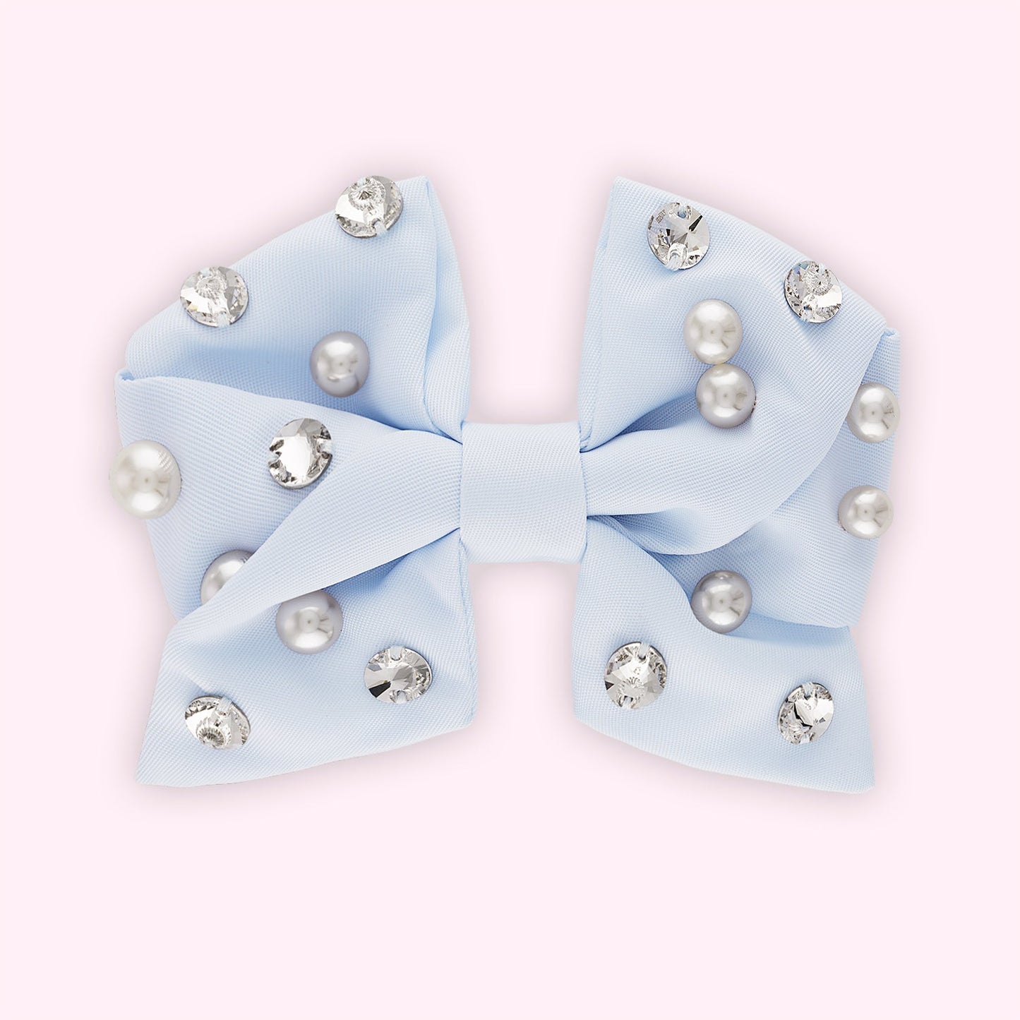 Crystal & Pearl Pastel Small Bow