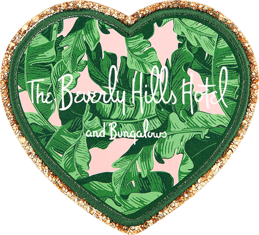 Glitter Varsity The Beverly Hills Hotel Heart Patch