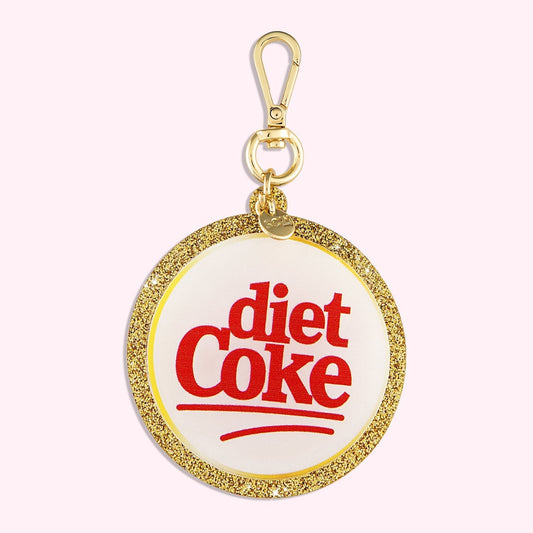 Diet Coke Glitter Bag Charm