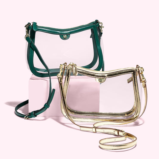 Clear Curved Crossbody Bag