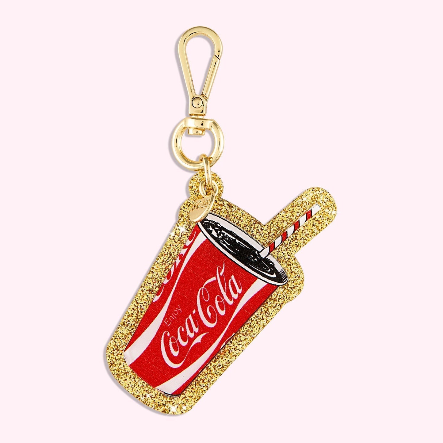 Fountain Coca-Cola Glitter Bag Charm