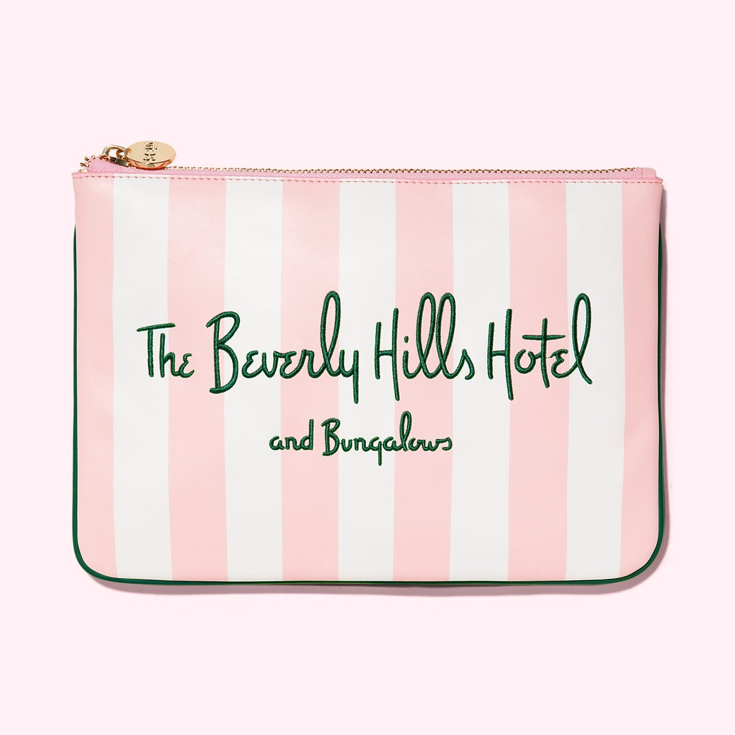 The Beverly Hills Hotel Embroidered Flat Pouch