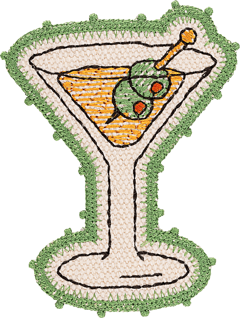 Martini Glass Patch