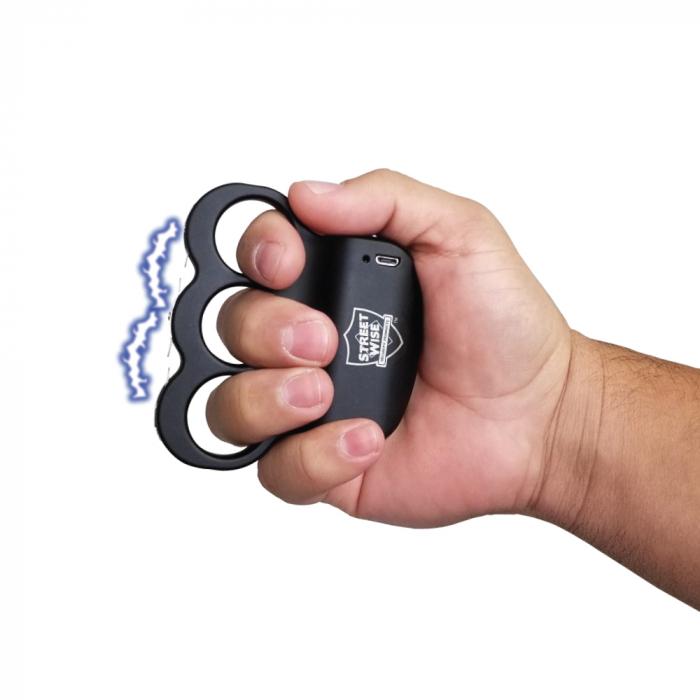 Streetwise™ Triple Sting Ring Rechargeable Stun Gun 28M