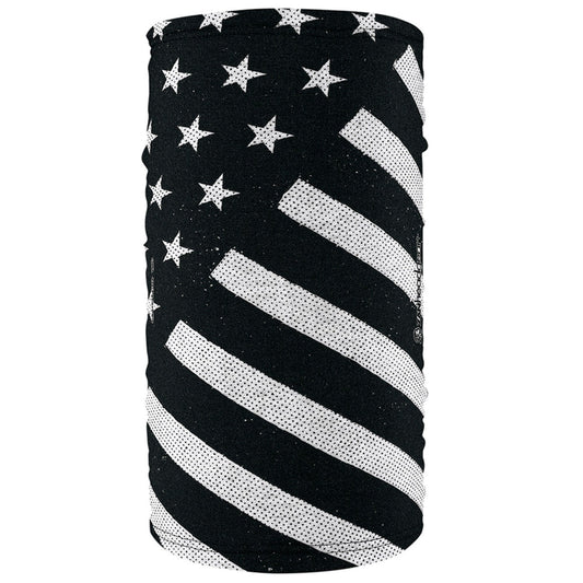 Daniel Smart Motley Tube® Fleece Lined Polyester, Black and White Flag