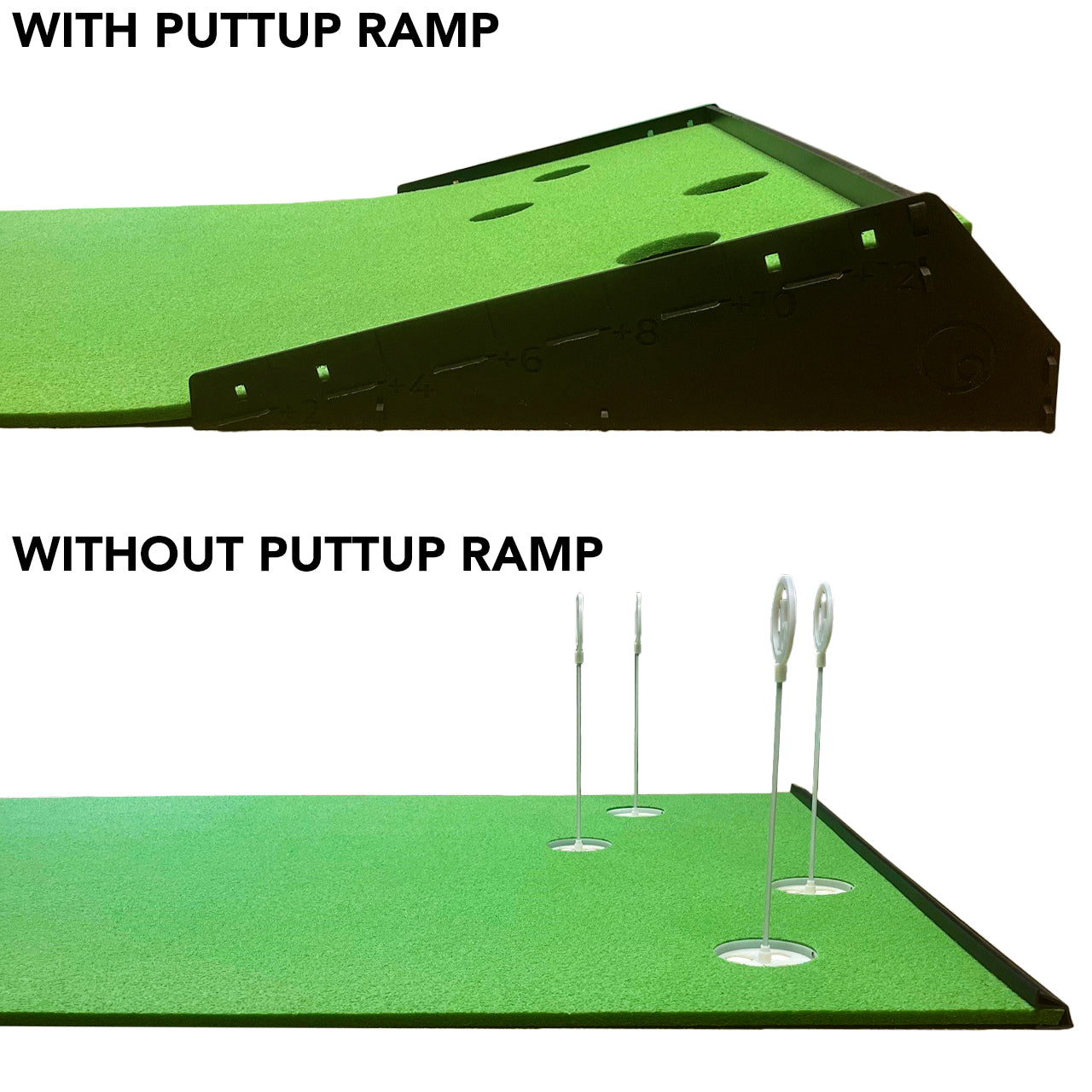 PuttUp® Ramp + Putting Mat (Simulate Longer Putts)