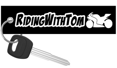 Riding With Tom - Motorcycle Keychain
