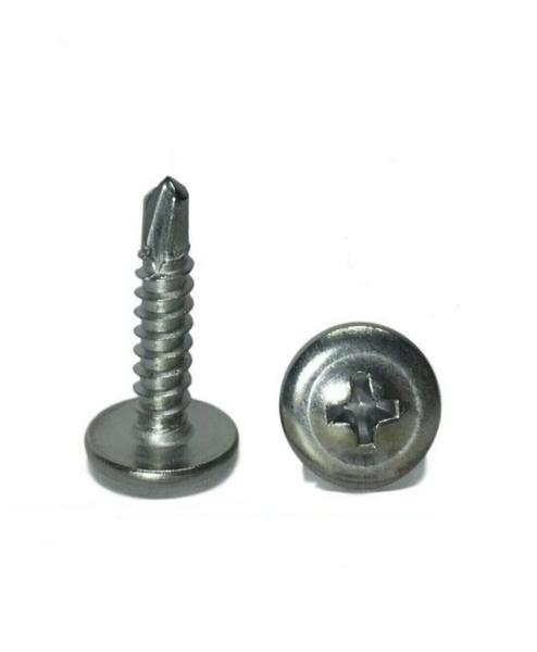 #8 x 1-1/4" Stainless Steel Phillips Modified Truss Head Self Drilling Screw 4M85